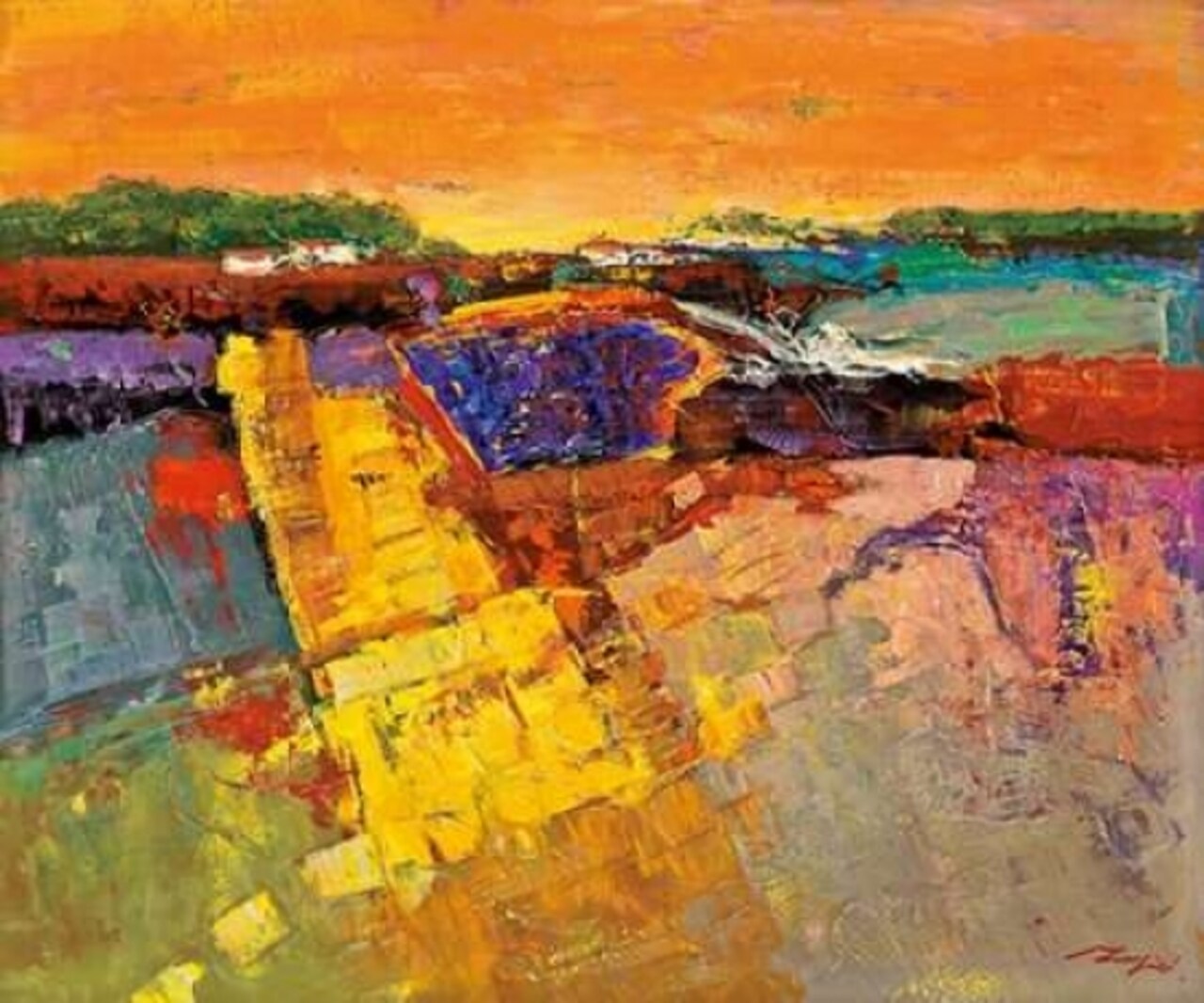 Lavendelfeld Poster Print by Madjid - Item # VARPDXMID19X